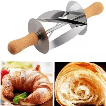 Роликовый резак из нержавеющей стали для кухни, выпечки, круассанов, украшения тортов, круассанов, хлеба, теста, ножа для выпечки