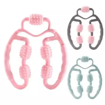 Роликовый ролик для мышц фасции, 5-колесный роликовый массажер с триггерной точкой, устройство для релаксации мышц, инструмент для глубокого массажа тканей