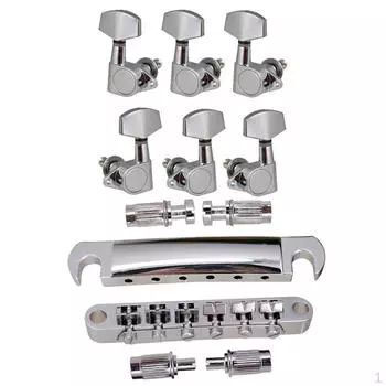 Роликовый седловидный бридж с колками 3L3R и ключами для EPI