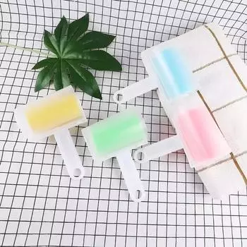 Роликовый стикер для волос, портативное моющееся липкое устройство для удаления ворса, мини-складная липкая щетка для удаления ворса