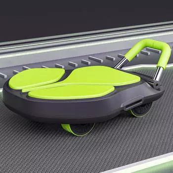 Роликовый тренажер для живота AntiSlip для силовых тренировок для спортивных женщин чёрный