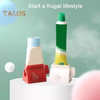 Роликовый выдавливатель зубной пасты Портативный универсальный держатель для зубной пасты Подставка для тюбика зубной пасты Роликовый выдавливатель зубной пасты красный