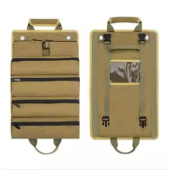 Roll-up Storage Bag Detachable Washable Grinder Screwdriver Pouch Black хаки