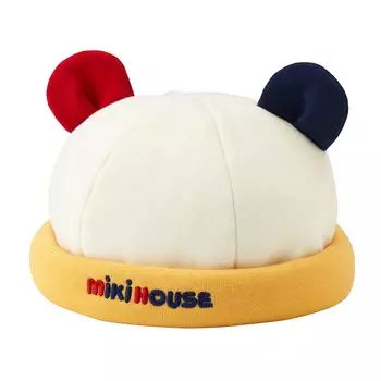 Roll UV Made in Baby M White [MIKI HOUSE] Cap, Hood, Hat, Logo, Protection, Japan, Boys, Girls, Newborns, Babies, Kids, Clothes, Children s Clothes,