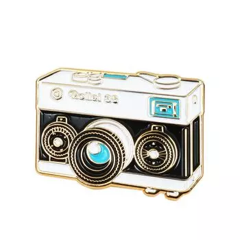 ROLLEI 35 Camera pin badge Camera motif One point 109444 RL-032-GD золотой