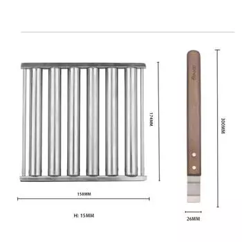 Roller Grill для хот-догов, Ролик для хот-догов с деревянной ручкой, Стойка из нержавеющей стали, 6 шампуров,
