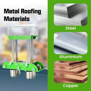 Rolling Bending Tool High Speed Steel Strong Toughness Roller Stable Uniform Bending with 8 Inch Shears for Roofing Materials 13-130mm