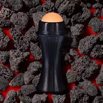 Rolling Stone Ball Легко впитывающий эффективный очиститель пор Портативный поглотитель масла для лица Инструмент для ухода за кожей S чёрный