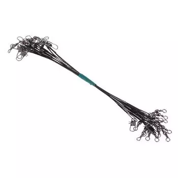 Rolling Swivels Anglers Lure Leash Trace Wire Fishing Wire Leading Line Fishing Lines Fishhook 25CM