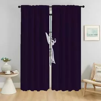 Rolls-Royce Modern Living Room Curtains 2 Pieces Window Curtain Shades Home Interior Curtains for Camera Tulle for Bedroom Child W50xH70cmx2pcs-CL