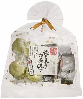 Роллы из водорослей нори Kirin no Tsubasa и крекеры из риса матча, 16 шт.