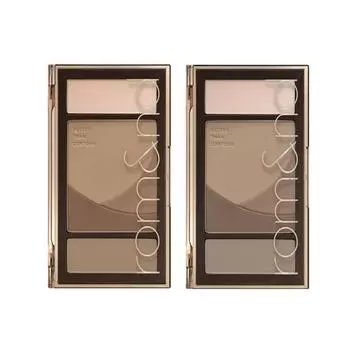 [rom&nd] НОВАЯ палитра для контура макияжа BETTER THAN CONTOUR / контур лица, носа, Ratio Shading, хайлайтер для лица, румяна romand, объем, пуха