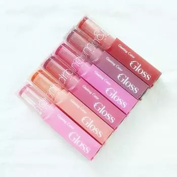 rom&nd rom&nd Glossing Color Gloss 6Color 4G Tint Color Gloss Over Volume Peony Vale Naughty Beige Rose Pinch 1+1, 1 шт., 01 Peony Vale