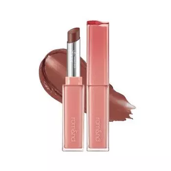 Rom&nd sheer tinted stick lip tint lipstick gloss moisturizing moisture sheer lips glitter colored lips 05 dutch cocoa, 2g