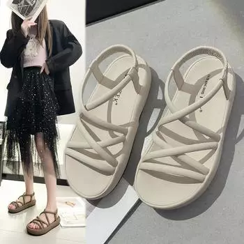 Roman Casual Wedge Heel Hiking Footwear 35 чёрный