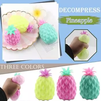 Новая игрушка-симуляция ананаса для снятия давления в офисе, игрушка для снятия давления 50 мл зелёный