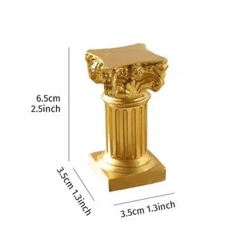 Roman Pillar Greek Column Statue Pedestal Candlestick Stand Figurine Sculpture Indoor Home Dinning Room Garden Scenery Decor