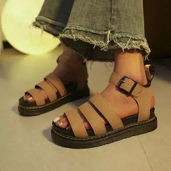 Roman Sanlen, женские сандалии на танкетке, повседневная удобная обувь, летняя мода, прогулочное платье, шлепанцы, дизайнерские роскошные шлепанцы Mujer 35 коричневый