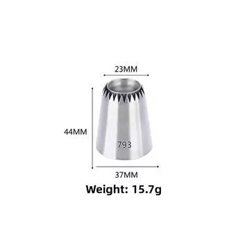 Romania Hollow Cookie Cream Piping Nozzle 793