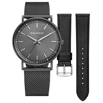 Romanson женские часы R Round Slim S 37 мм RWRMUL3BF016GUGR0 + подарочная упаковка + сумка для покупок, популярные корейские часы