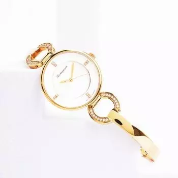 Romanson Женские металлические часы RWRMQL7A0400GOWH0 + подарочная упаковка, популярные корейские часы