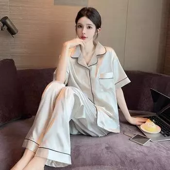 Романтическая эстетика Белая бабочка Женская пижама Элегантный жаккардовый ленивый стиль Домашние гостиные Новая осенняя одежда для сна Y2k M белый