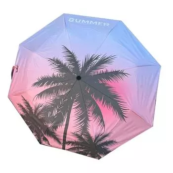 Романтичный кокосовый сон закат зонт виниловый градиент автоматический двойной солнцезащитный зонт