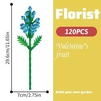 Romantic Eternal Block Flower Bundle Children s Assembly Puzzle Toys Nature Flower Bundle Girl Gifts Festival Gift Toys