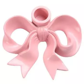 Romantic Long Candle Candlestick INS Bowknot Shape Candlestick Minimalist Candle Stands Party