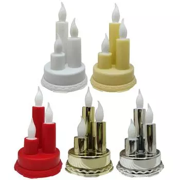 Романтическая атмосфера Светильник беспламенный свеча и подсвечник на открытом воздухе свадебная вечеринка атмосфера лампа для сада праздничный декор белый