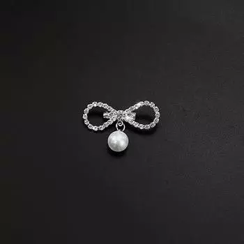Романтическая милая брошь с бантом, жемчужная кисточка, пряжка, кардиган, пальто, свитер, броши, свадебные аксессуары