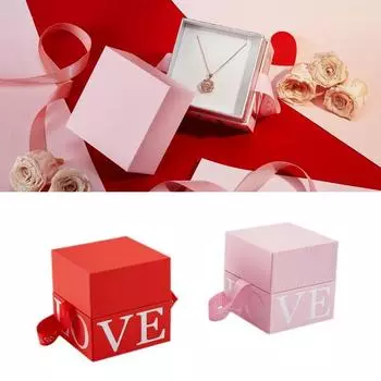 Романтическая мода Любовь Ювелирные изделия Шкатулка Ожерелье Подарки День благодарения День святого Валентина