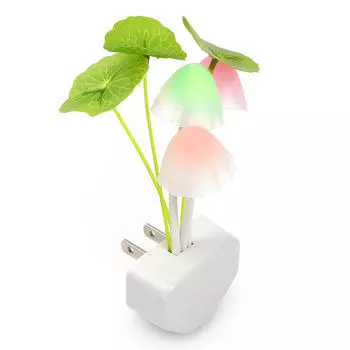 Романтическая подсветка Dreambed Датчик света Датчик светодиодный гриб Ночной светильник Красивый Европейский штекер EU Plug