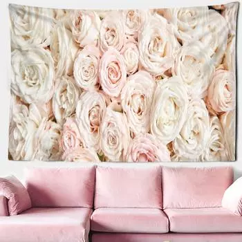 Романтическая Роза Гобелен Настенный Гобелен Художественный Настенный Гобелен Хиппи Мандала Богемная Девушка Пара Спальня Комната Эстетика Украшения Дома 100X75CM