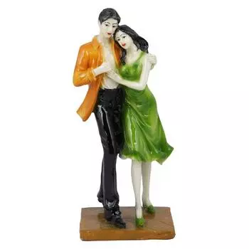 Романтическая статуэтка влюбленной пары, украшение на День святого Валентина, стоящая скульптура пары, подарочная статуэтка для домашнего декора, столешница, пара, (4x3,1x9,8 дюймов)