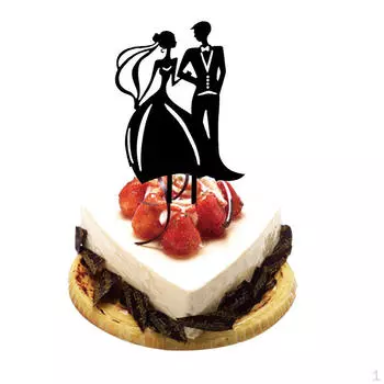 Романтическая свадьба, помолвка, жених и невеста, акриловые топперы для торта