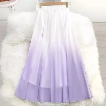 Романтическая юбка из тюля с цветным крашением и кружевом с цветочным принтом для женщин one size розовый