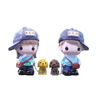 Романтические фигурки парочек-антисов, 2 типа, пара в бейсболках, 1 шт., корейские аксессуары для машин