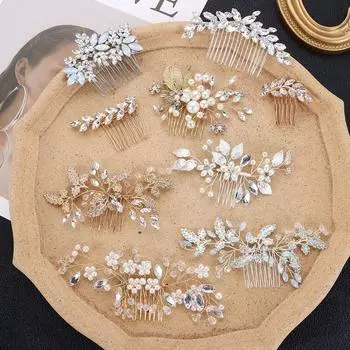 Романтические украшения для волос, свадебные заколки для подружки невесты, головной убор, гребни для волос, заколка для волос с цветком