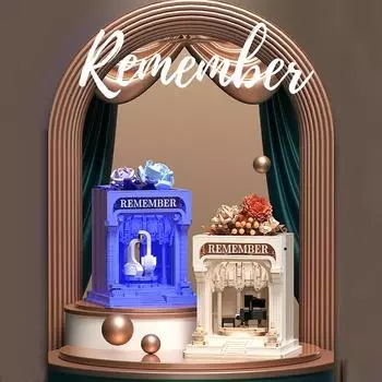 Романтический белый лебедь, пианино, цветок, дом, строительные блоки, креативная модель сборки, украшение дома, Рождественский подарок для девочек, детская игрушка белый/синий