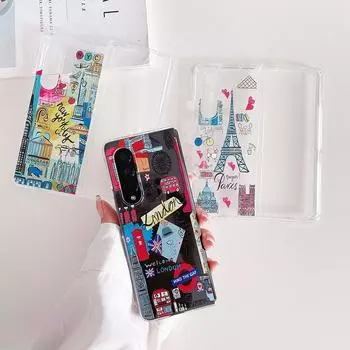 Романтический чехол для телефона с железной башней и старым замком для Samsung Galaxy Z Fold 4 3 5g, прозрачный жесткий чехол для ПК Z Fold3 For Samsung Z Fold 3
