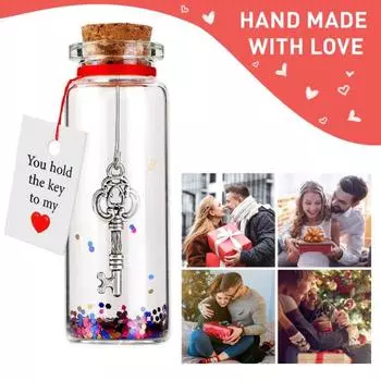 Романтический подарок на годовщину для нее и для него. Бутылка «Ты держишь ключ от моего сердца»
