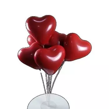 Романтический свадебный воздушный шар, украшение свадьбы, двухслойный красный шар 10 дюймов в форме сердца, круглый A 50-Pack