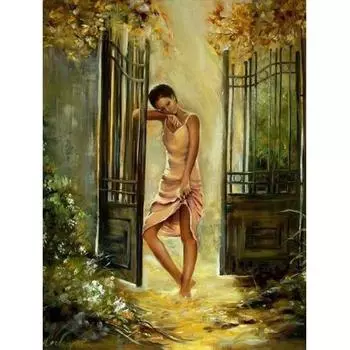 Романтический танец пары Diy Алмазная картина Вышивка крестом 5d Алмазная вышивка Декор комнаты 20X30CM