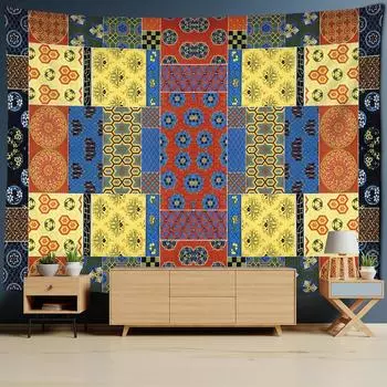 Романтический загадочный узор гобелен настенный психоделический колдовство хиппи Мандала фон Настенный декор 95x70cm