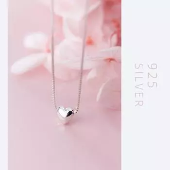 Романтическое ожерелье с подвеской в виде сердец для женщин, подлинное ожерелье из стерлингового серебра 925 пробы, модные ювелирные изделия, новинка