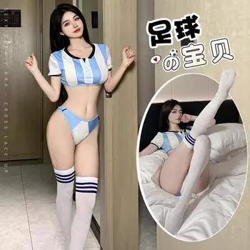 Романтическое поле сексуальное нижнее белье сексуальная футбольная красотка горячее соблазнение форма чирлидинга костюм дразнит женщину average size