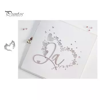 Романтическое сердце, штампы, сделай сам, скрапбук, тиснение, бумажные карты, альбом, трафарет, форма серебряный