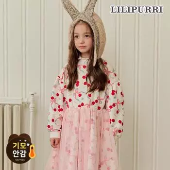 Романтическое зимнее платье Lilypuri с начесом, розовое Pink/150