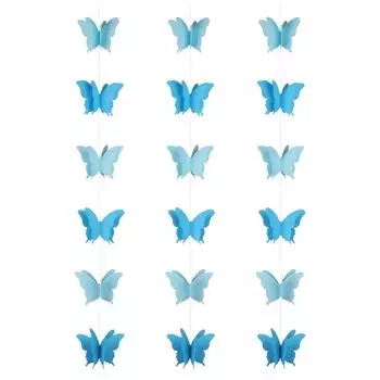 Романтичная и привлекающая внимание гирлянда из бабочек для украшения свадебной вечеринки, украшения дня рождения